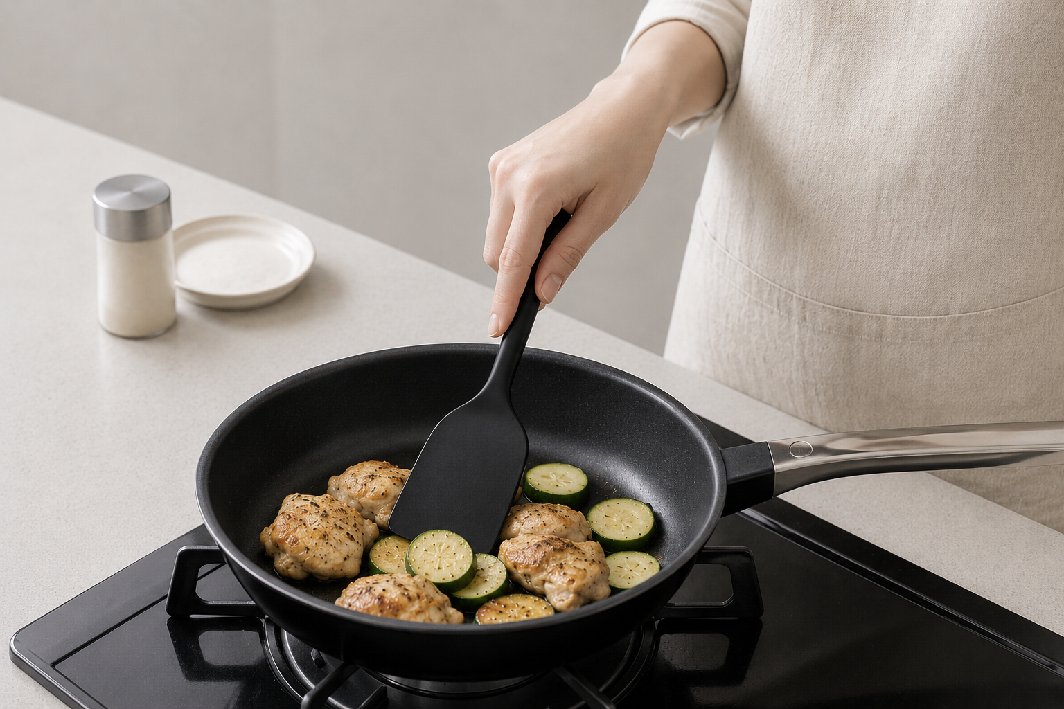 A Silicone Turner Makes Weekday Stir-Frying Easier