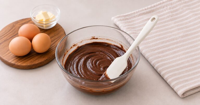 チョコ生地を集めるスパチュラ術のプレスリリース画像